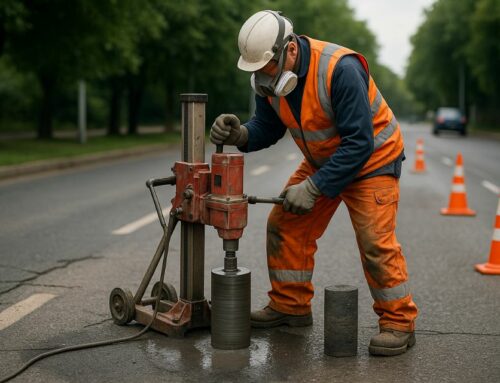 Le carottage routier, une étape clé pour détecter l’amiante et les HAP