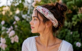 Le bandeau fleuri pour femme : une idée coiffure pleine de douceur !